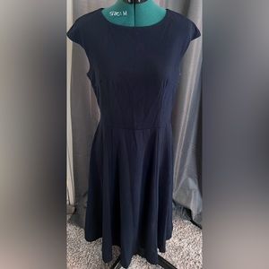Blue Short Sleeved Dress